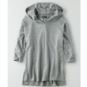 🎈3 For $60 AEO  Soft & Sexy Hooded 3/4 Sleeve Tunic Top  S